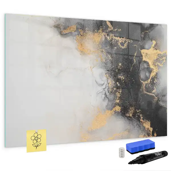 Magnetisk skrivetavle i marmor-design