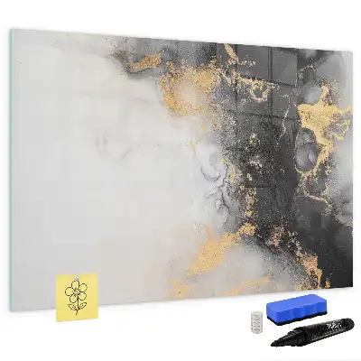 Magnetisk skrivetavle i marmor-design