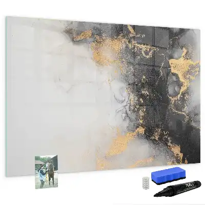 Magnetisk skrivetavle i marmor-design