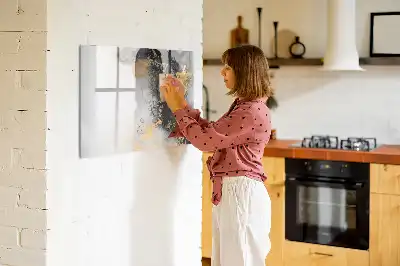 Magnetisk skrivetavle i marmor-design
