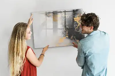 Magnetisk skrivetavle i marmor-design