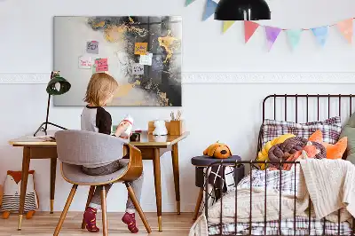 Magnetisk skrivetavle i marmor-design