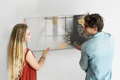 Magnetisk skrivetavle i marmor-design