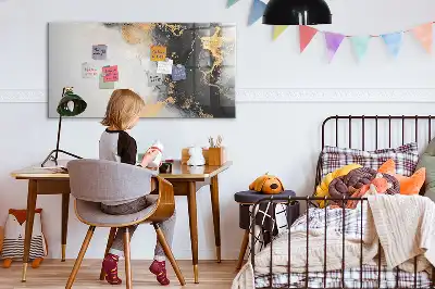 Magnetisk skrivetavle i marmor-design