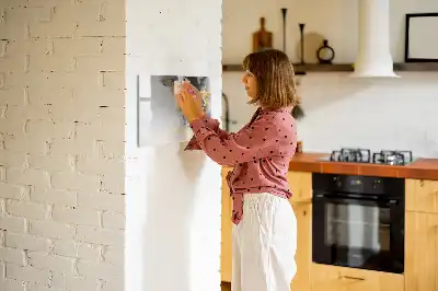 Magnetisk skrivetavle i marmor-design