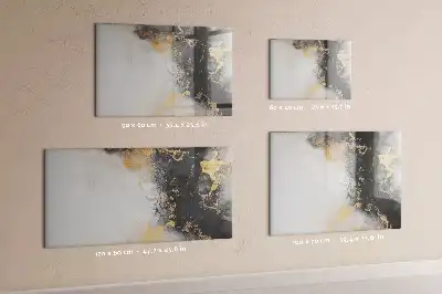 Magnetisk skrivetavle i marmor-design
