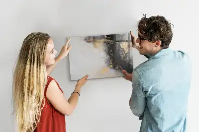 Magnetisk skrivetavle i marmor-design