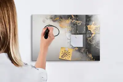 Magnetisk skrivetavle i marmor-design
