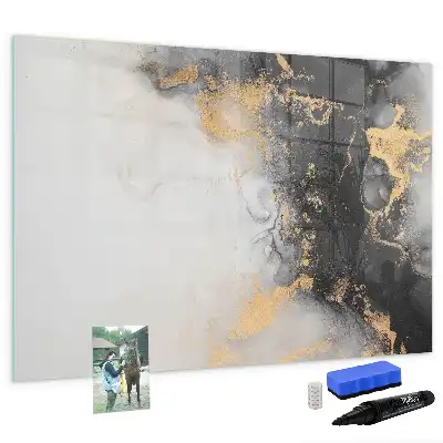 Magnetisk skrivetavle i marmor-design