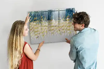Magnetisk skrivetavle med dekorativt mønster