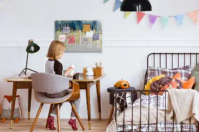 Magnetisk skrivetavle med dekorativt mønster