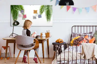 Magnetisk tegnetavle med motiv af palmeblade