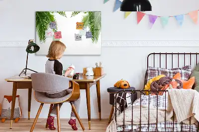 Magnetisk tegnetavle med motiv af palmeblade