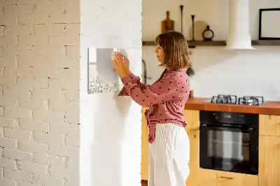 Magnetisk skrivetavle med blomstrende blomstermotiv
