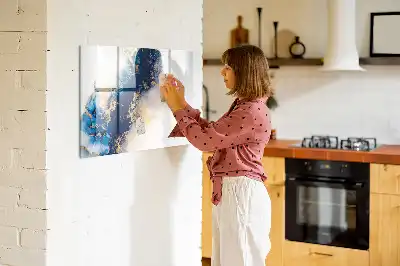 Magnetisk tegnetavle med marmormønster