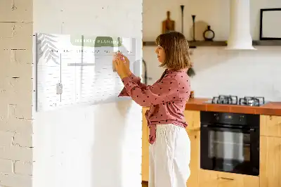 Magnetisk ugeskema skrivetavle