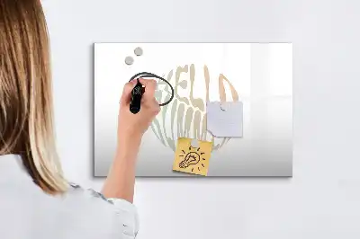 Magnetisk tegnetavle med tekst Hej sommer