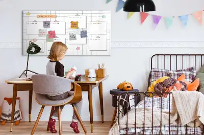 Magnetisk skrivetavle med ugeskema