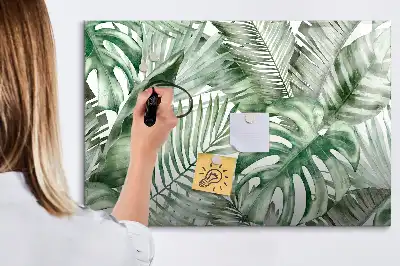 Magnetisk tegnetavle med motiv af planteblade