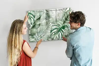 Magnetisk tegnetavle med motiv af planteblade