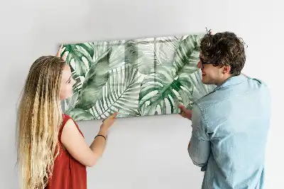 Magnetisk tegnetavle med motiv af planteblade