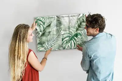 Magnetisk tegnetavle med motiv af planteblade