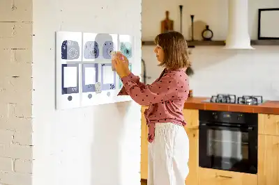 Magnetisk tegnetavle med rammer i polaroidstil