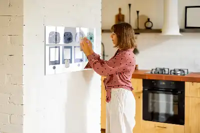 Magnetisk tegnetavle med rammer i polaroidstil