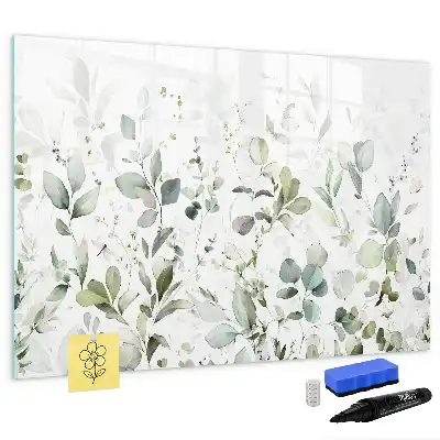 Magnetisk tegnetavle med plantemotiv