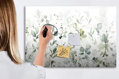 Magnetisk tegnetavle med plantemotiv