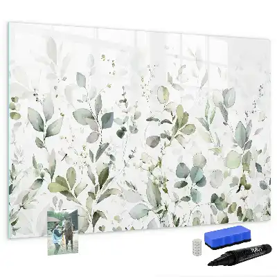 Magnetisk tegnetavle med plantemotiv