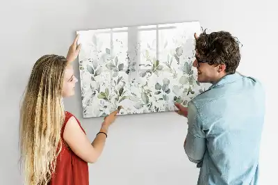 Magnetisk tegnetavle med plantemotiv