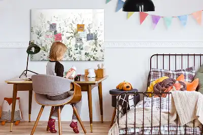 Magnetisk tegnetavle med plantemotiv