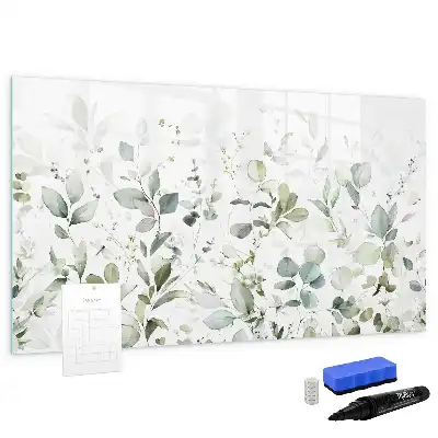 Magnetisk tegnetavle med plantemotiv