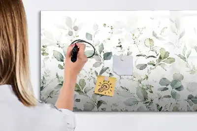 Magnetisk tegnetavle med plantemotiv