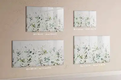 Magnetisk tegnetavle med plantemotiv