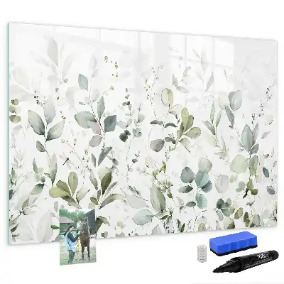 Magnetisk tegnetavle med plantemotiv