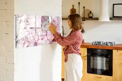 Magnetisk skrivetavle med dekorative blomster