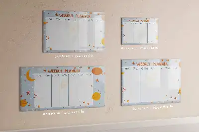 Ugeplanner magnetisk tavle til tegning