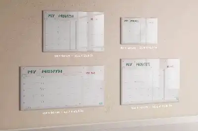 Magnetisk månedsplanner til børn med skrivetavle