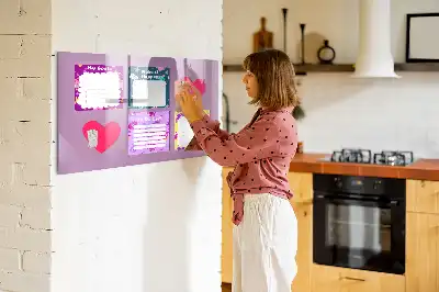 Magnetisk tegnetavle med uhyggeligt motiv