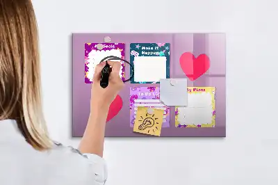 Magnetisk tegnetavle med uhyggeligt motiv