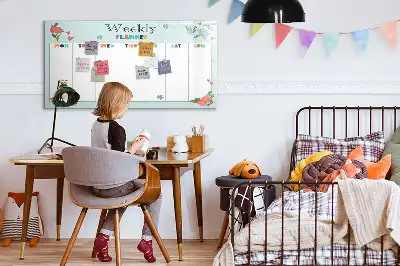 Tavle til at tegne magnetisk Ugeplanner