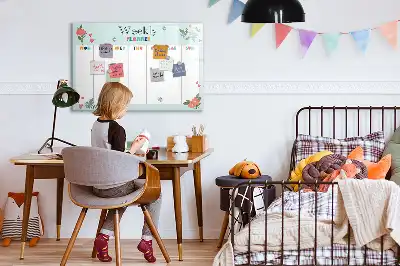 Tavle til at tegne magnetisk Ugeplanner