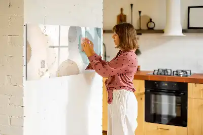 Magnetisk tegnetavle med motiv af akvarelstænk