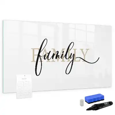 Magnetisk skrivetavle til familien