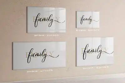 Magnetisk skrivetavle til familien