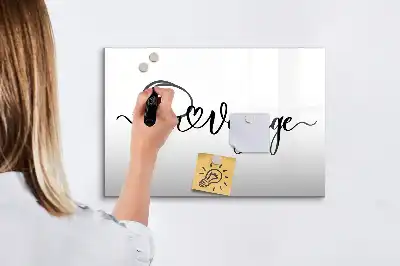 Magnetisk tegnetavle med teksten God rejse