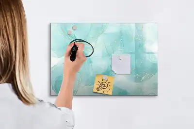 Magnetisk skrivetavle med marmorabstrakt motiv
