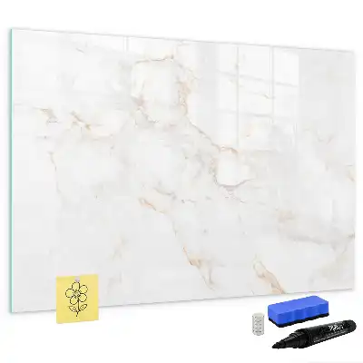 Magnetisk skrivetavle i elegant marmordesign